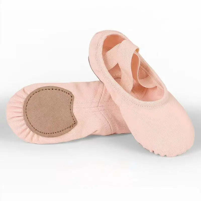 Top Quality High Elastic Brown Ballet Dance Shoes Split Sole Ballerina Slippers Gymnastic Canvas Stretch Dancing Shoes for Girls