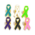 Cancer Ribbon Awareness Pin Raise Awareness Metal Charity Lapel Pin