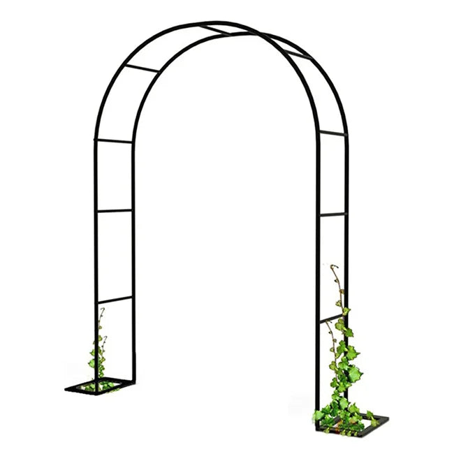 Hot Garden Metal Archway Arbor with Removable Base Climbing Plant Support for Lawn Patio Wedding Party Floral Party Supplies