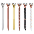Cute Design Luxury Diamond Crystal Pen Stationery 0.5MM 0.7MM Ball Pens Crystal Ball Pen