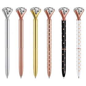 Cute Design Luxury Diamond Crystal Pen Stationery 0.5MM 0.7MM Ball Pens Crystal Ball Pen
