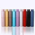 Luxury Blue Black Red pink Purple Cylinder Empty Aluminum Perfume Bottle Twist up 10ml Fine Mist Perfume Aluminum Spray Bottle