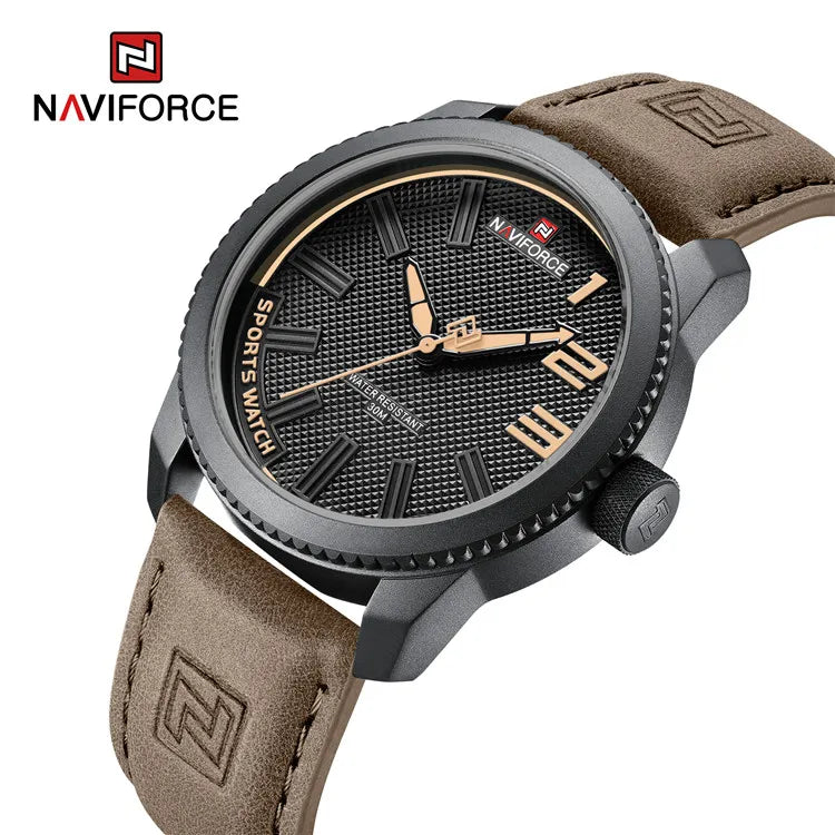 NAVIFORCE 9202 L High Quality Mens Watch Custom Logo Hot Selling Man Watch Japan Movement 3 Bar Water Resistant Alloy Watch