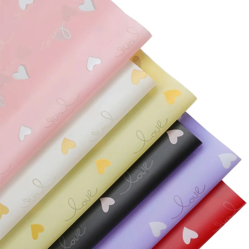 Single-Sided Gravure Print Compatible Flower Wrapping Craft Paper for Bouquet Packing on Valentine's Day Made From Pulp Material