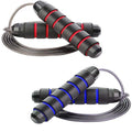 Jump Rope Sports PVC Bearing Jump Ropes Crossfit with Anti-Slip Handle Adjustable Wire Skipping Home Indoor Fitness Exercise