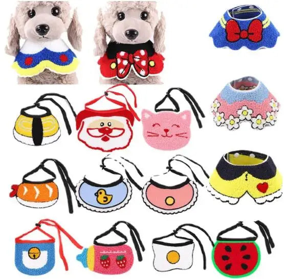Wholesale Lovey Cat Dog Bandana Pet Bibs