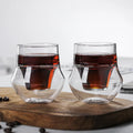 120ml Insulated Clear Coffee Glass Cup Handmade Double Wall Espresso Glass Cup