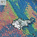 Wholesale 5MM Mermaid Scale Copper Iridescent Dots Stone Prints Sequin Fabric