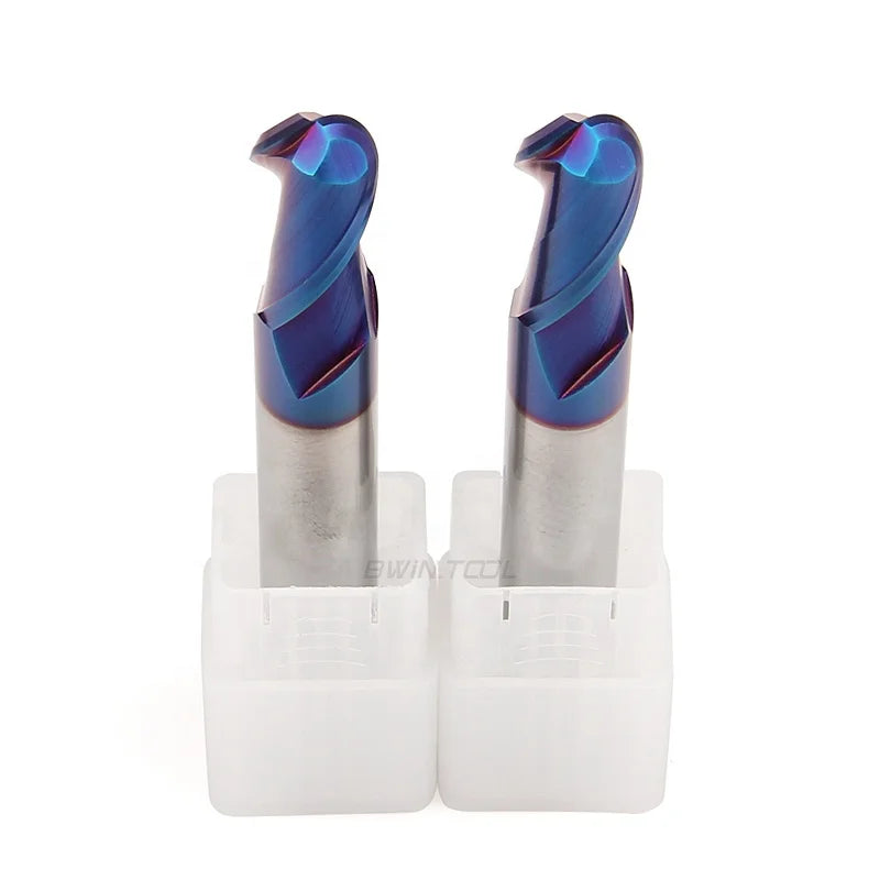 HRC 65 8mm 2 Flute Spherical End Milling Cutter Extra Long Ballnose Endmill Solid Carbide Ball Nose End Mill 8 mm