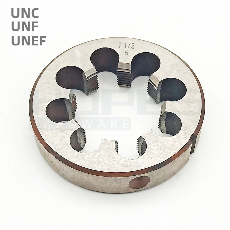 Round Circular Screw Thread Die 15/16 1 1-1/16 1-1/8 1-3/16 1-1/4 1-5/16 1-3/8 1-1/2 2 Inch UNC UNF Non Standard Pitch Custom