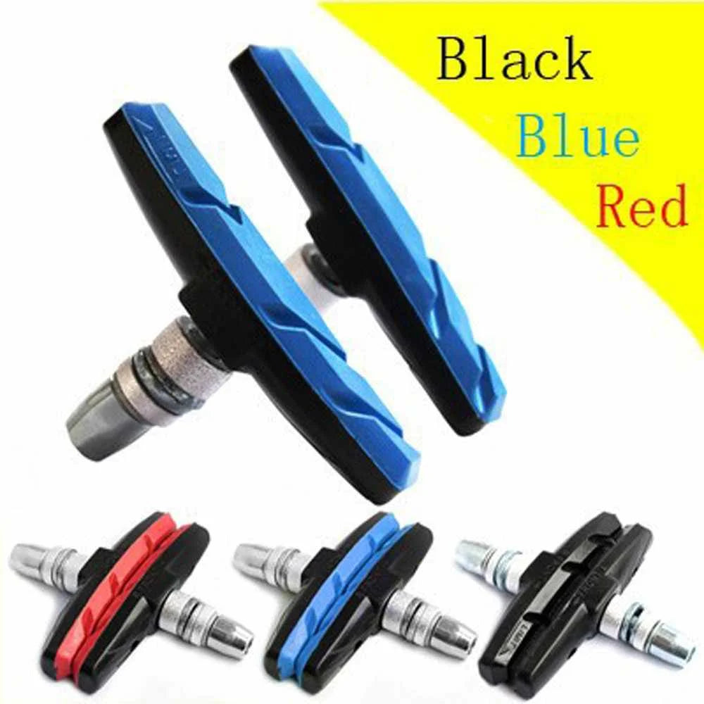 One Pair of Durable Rubber V-Brake Bicycle Pads Mountain Road Bike and BMX Braking Shoes Cycling Accessories