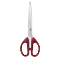 Deli 6009 Red Stainless Steel Scissors Office Household Paper Cutting Scissor School Students Scissor 240pcs Per Carton Set