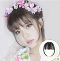 FX-HA11 Real Human Hair Bangs Hand Woven Air Bang False Hair Female Ultrathin Invisible Traceless Wig Piece Natural Hair Bang