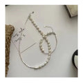 100% Real 925 Sterling Silver Handmade Broken Silver Beads Freshwater Pearl Beaded Bracelets Necklaces Women Fine Jewelry
