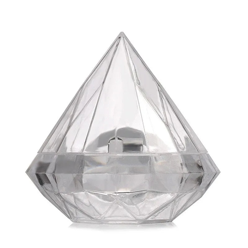 7*7cm 9*9cm Plastic Diamond Candy Box  Big Candy Jar  Storage Container