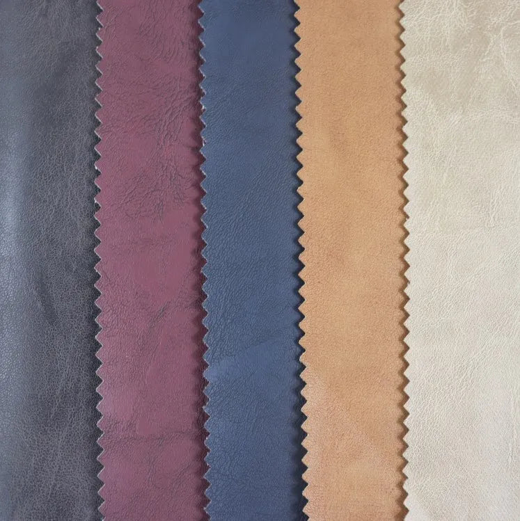 Soft PU PVC Vintage Synthetic Artificial Leather for Clothing Garment Eco-friendly Leather