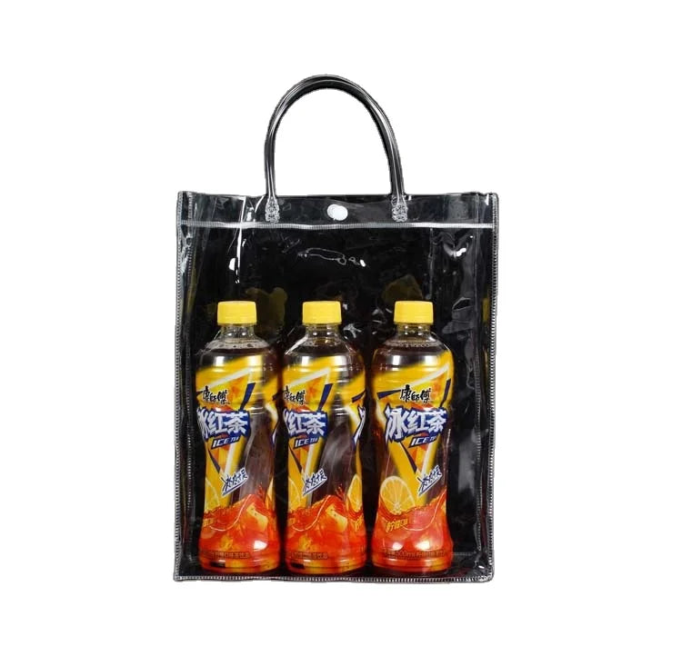 Eco-Friendly Spot Tote Shopping Bag PVC Gift Packaging for Clothing and Drink Handbag with Advertised Gift
