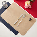 Tabletex PU Leather Placemats Waterproof Coffee Coasters Kitchen Table Mats Placemats for Wedding
