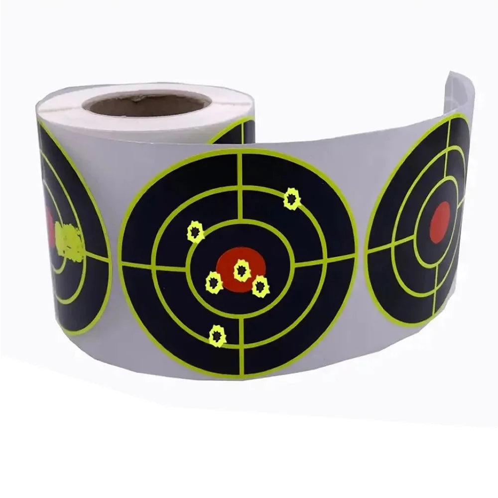 250Pcs Self Adhesive Shooting Target Sticker 7.6cm Splatter Splash Amp Reactive Practice Training Hunting Stickers