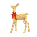 Hot Sale Lighted Christmas Reindeers Family Set Outdoor Yard Christmas Decorations With LED Lights Stakes Zip Ties