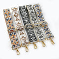 Deepeel BF196 5cm Handbag Accessories Adjustable Embroidered Handbag Belt Strap Bag Shoulder Straps