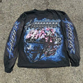 Salati Custom Wholesale Dropped Shoulder Graphic DTG Printing Print French Terry Cotton Acid Wash Crewneck Hoodie Sweatshirt Men