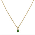 Fashion Crystal Pendant Choker Necklace Simple Zircon 14K Gold Plated Necklace for Women Jewelry
