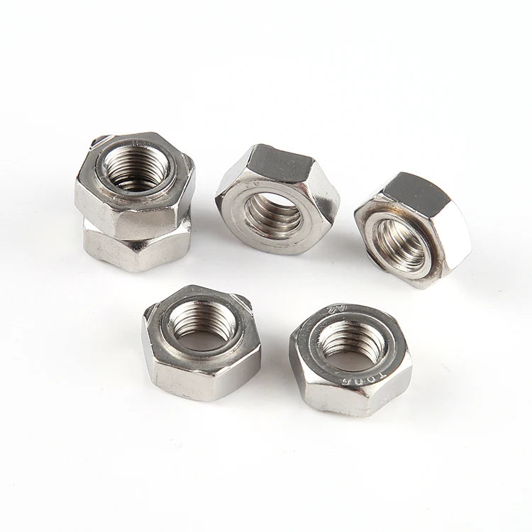 DIN929 White Zinc Plated Hex Weld Nuts From Baiseke