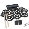 KONIX Wholesale Drum Pad Roll up Drum Kit Electronic Drum Set Bateria Electronica Kids Toys Musical Instruments