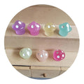 100Pcs Mini Resin Mushrooms Figurines Glow in Dark Luminous Mushroom Ornaments for Landscape Fairy Garden Birthday Party Decor