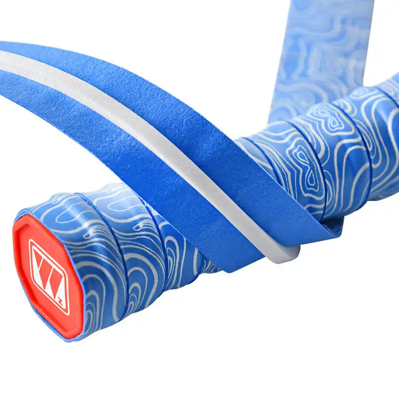 Badminton Racket Grip  Durable Colorful PU Material Anti Slip Silk Screen Water  Ripples Overgrip Tennis
