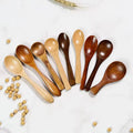 Wholesale Eco-Friendly Natural Different Size Wooden Soup Spoon for Kitchen Cooking Seasoning Oil Coffee Tea Sugar
