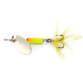 Wholesale SP067 5.5cm 3.7g Artificial Metal Spinner Baits Spoon Fishing Lures with Feather Hook