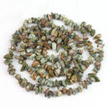 Wholesale Natural Rhyolite Chip Stone Beads Rainforest jasper Gemstone Chips Beads for Woman Bracelets Making 5 - 8mm