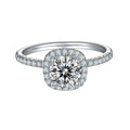 Hot Sale Jewelry 925 Sterling Silver Brilliant Cut 1ct Color Moissanite Diamond Ring for Women