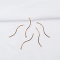 Many Years Factory Supply 14k Gold Filled Wave Double Hanging Earring Earring Connecting Rod for Jewelry Kits