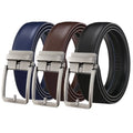Men's Automatic Buckle Belt Genuine Leather Belts for Men Ratchet Waistband OEM LQbelt Factory Custom LOGO