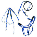 Equestrian English Saddle and Halter Rein Breastplate Set Nylon PVC Horse Equipment for Endurance Riding Made From Leather