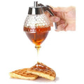 Honey Comb Shaped Honey Pot Syrup and Sugar Jar Pot Easy Honey & Syrup Dispenser Kettle