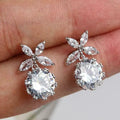 Temperament Versatile Bow Custom Bridal Crystal Earrings Elegant Fashion Fine Jewelry Wedding Earring Women