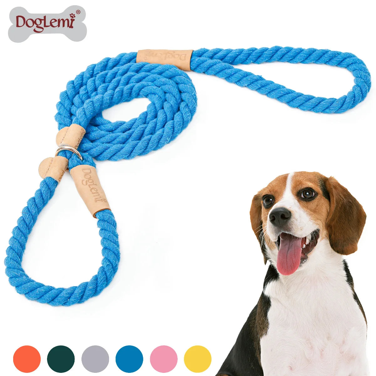 Durable Eco-Friendly Dog Leash Heavy Duty Braided Rope Lead No Pull Training Pet Leash