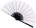 FAREA Hand Held Bamboo Rib Painted Handmade Classic Folding Fans Chinese Kung Fu Hand Fan Wedding Festival Decor 33cm/13inch