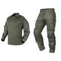 IDOGEAR Men G3 Assault Ranger Green Camo Tactical Hunting BDU Combat Uniform Set with Knee Pads Hunting Clothes