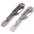 Titanium Pry Bar Crowbar Nail Outdoor Survival With Pocket Clip Large Heavy Duty Lever EDC Multi-Function Tool by Hamans