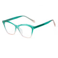 STORY PSTY35021M TR90 Frame Glasses Green Orange Vintage Optical Glasses Frames Women Fashion Cat Eye Anti Blue Light Eyewear