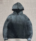 Autumn Men's Oversized Hoodies Custom Heavy Weight Acid Stone Washed High Quality Crocheted Weave Plain Dyed Digital Printing