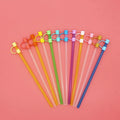 Colorful Straw Topper Covers Silicone  Cute  for Reusable Straw Tips Cover Drinking Straws and Party Birthday Gifts