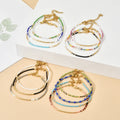 New Arrival Fashion Bohemia Style Small Stone Beads Adjustable Bracelet for Wedding Anniversary Party Gift