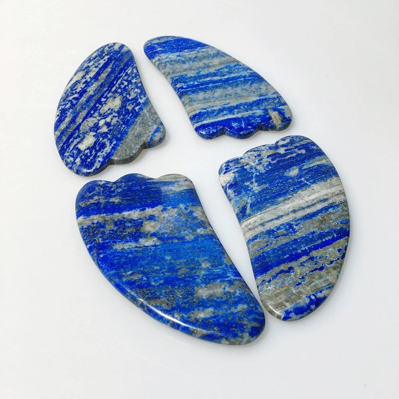 Huiying Wholesale Lapis Lazuli Stone Jasper Stone Guasha Board Claw Shape for Healthy Body