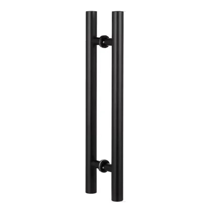 Condibe Matt Black H Tube Back to Back Glass Torch Pull Door Handle